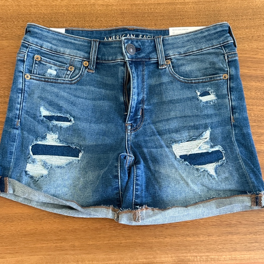 American Eagle Distressed Denim Shorts
